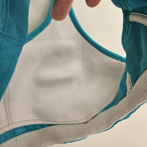 Champion Blue Sports Bra Athletic Athleisure Neutral 360 Max Support Racerback - Picture 8 of 13
